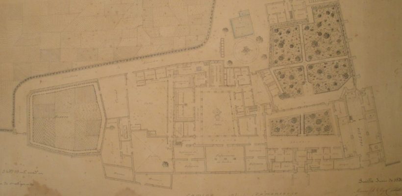 Plano del Hospital de San Lázaro en 1890